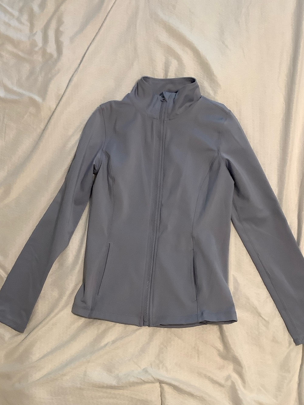 90 Degree By Reflex Light Slate Blue Full-Zip Utility Jacket